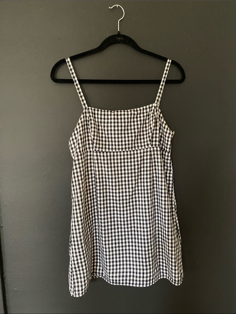 Cooperative Gingham Mini Babydoll Dress